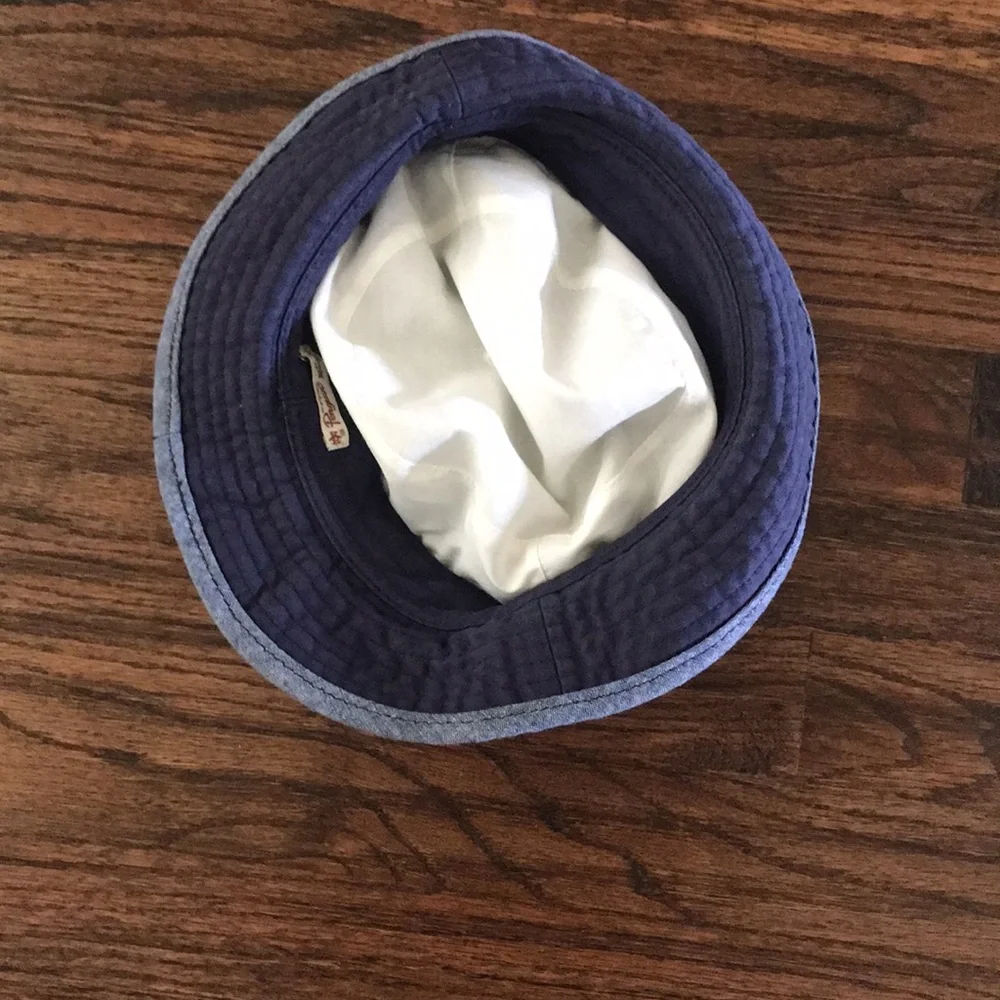 Original Penguin Heather Gray Bucket Hat with Logo Patch